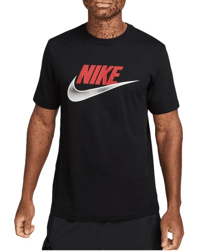 Nike M NSW Tee 12MO Futura T-Shirt - Schwarz