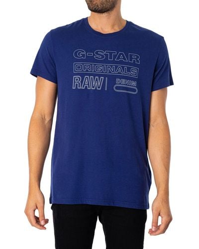 G-Star RAW Originals T-Shirt - Azul