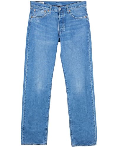 Levi's Levi`s 501 Original Jeans Straight Fit Stretch Denim - Blau