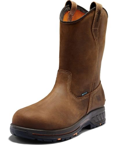 Timberland PRO Helix Hd Pull on Composite Toe Waterproof Industrial Boot - Braun