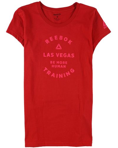 Reebok S Las Vegas Training Be More Human Graphic T-shirt - Red