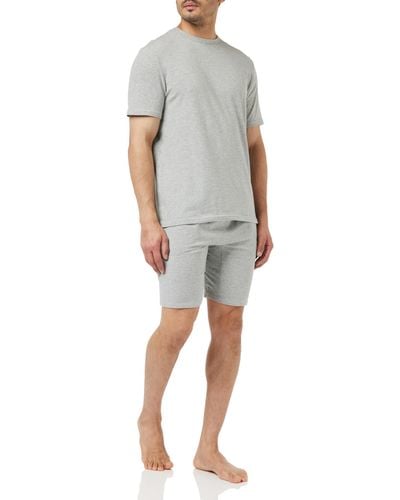 Calvin Klein Hombre Conjunto de Pijama Corto - Gris