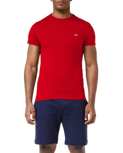 Lacoste Short Sleeved Slim Fit Polo Ph4012 Bright - Rosso