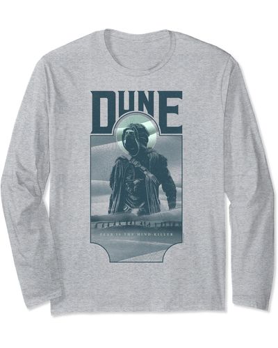 Dune Paul Of Arrakis Portrait Long Sleeve T-shirt - Grey