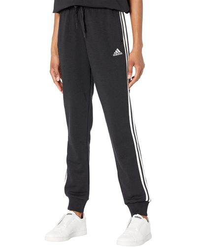 adidas ,s,3-Stripes French Terry C Pants,Black/White,Medium - Schwarz