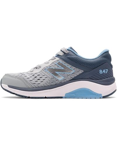 New Balance Womens 847 V4 Walking Shoe - Blue