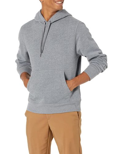 Amazon Essentials Hooded Fleece Sweatshirt Fashion-Hoodies - Gris