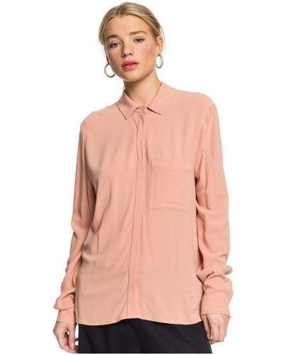 Roxy Long Sleeve Shirt - Long Sleeve Shirt - - M - Pink