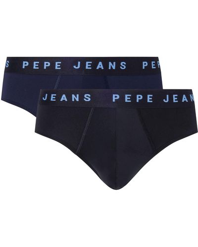 Pepe Jeans Logo BF LR 2P Briefs - Azul