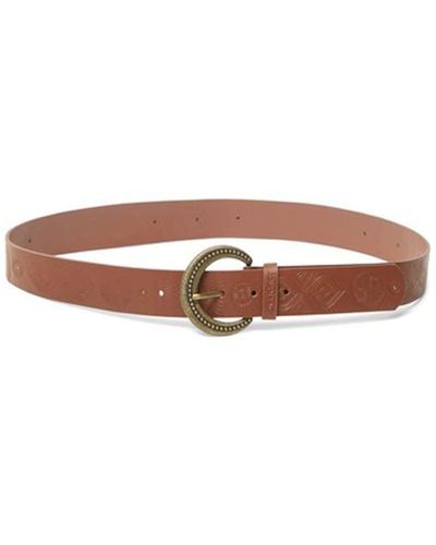 Desigual Leather Belt - Brown