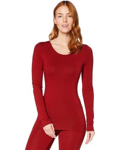 Iris & Lilly Long-sleeved Thermal Top - Red