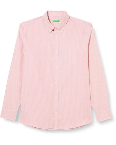 Benetton Shirt 5m6muq03r - Pink
