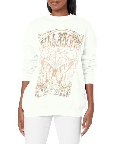 Billabong Ride In Pullover Sweatshirt Wcf0 S/8 - White
