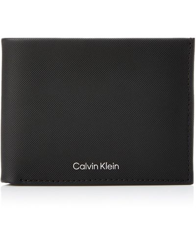 Calvin Klein Nen Must Trifold 10cc W/coin Portemonnees - Zwart