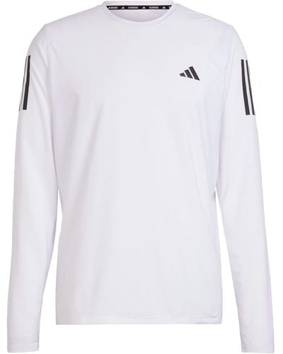 adidas Own The Run Long Sleeve Tee Langärmeliges T-Shirt - Weiß