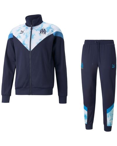 PUMA Olympique de Marseille Trainingsanzug - Blau