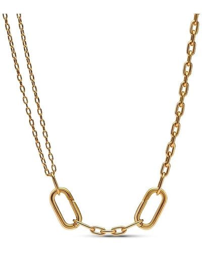 PANDORA Me Double Link Chain Necklace - Metallic