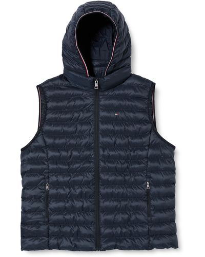 Tommy Hilfiger Crv Lw Padded Wereldwijde Strepen Vest - Blauw