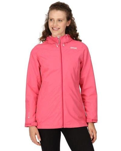 Regatta S Hamara Iii Waterproof Breathable Durable Coat - Pink