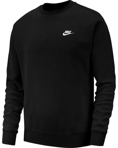 Nike Sportswear Club Fleece Top Met Ronde Hals - Zwart