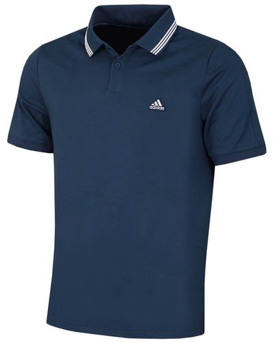 adidas To Pique Polo Shirt - Crew Navy/white - Blue