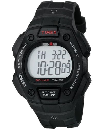 Timex T5k822 Ironman Classic 30 Black Resin Strap Watch