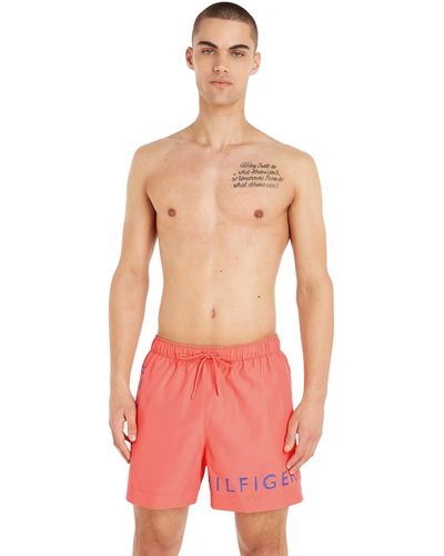 Tommy Hilfiger Swimming Trunks Medium Length - Pink