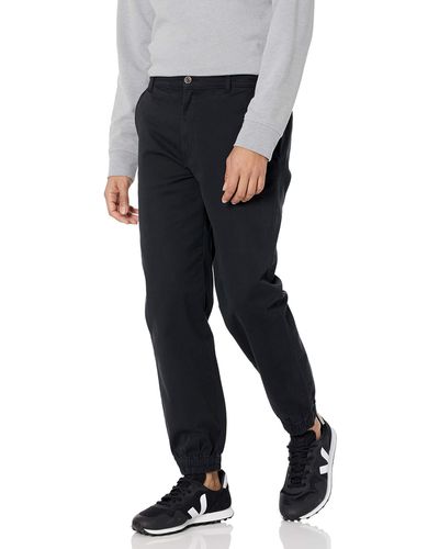 Amazon Essentials Pantalón de chándal Recto. Dress-Pants - Negro