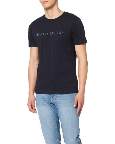 Marc O' Polo T-Shirt mit Inside-Print - Blau