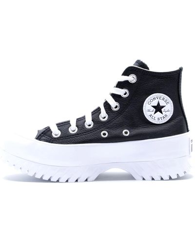 Converse Chuck Taylor All Star Lugged 2.0 High Sneaker Nera da Donna A00870C - Schwarz