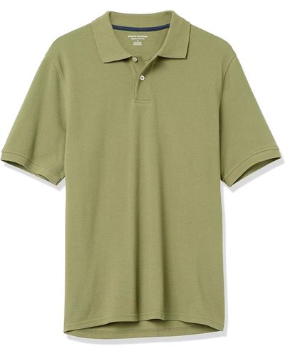 Amazon Essentials Regular-fit Cotton Pique Polo Shirt - Green