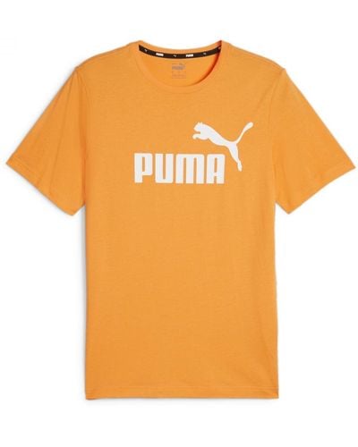 PUMA T- Shirt avec Logo Ess - Orange