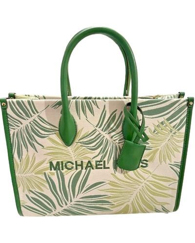 Michael Kors Mirella Medium Tote Bag With Shoulder Strap - Green