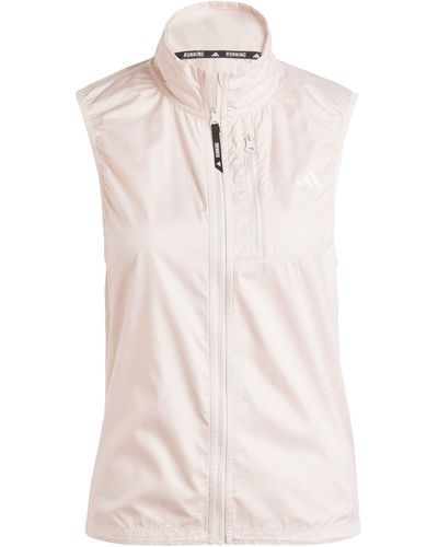 adidas Own The Run Vest Giacca - Bianco