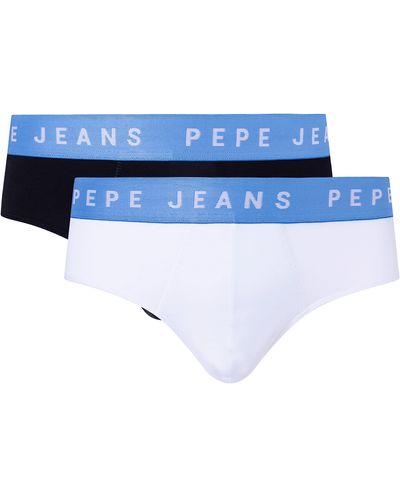 Pepe Jeans Logo Bf Lr 2p Briefs - White