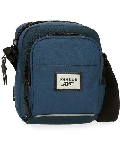 Reebok Dexter Shoulder Bag Two Compartments Blue 15x19,5x6 Cms Polyester