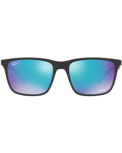 Ray-Ban Rb4385 Liteforce Rectangular Sunglasses - Blue