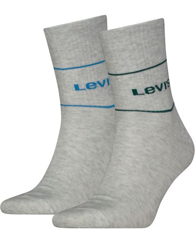 Levi's Logo Sport Short Socks - Grey
