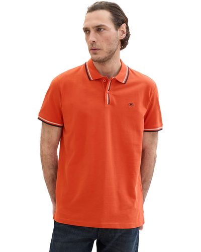 Tom Tailor Basic Piqué Poloshirt - Orange