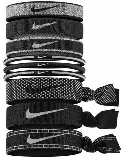 Nike 's Mixed Ponytail Reflective 9pk Black Bandana