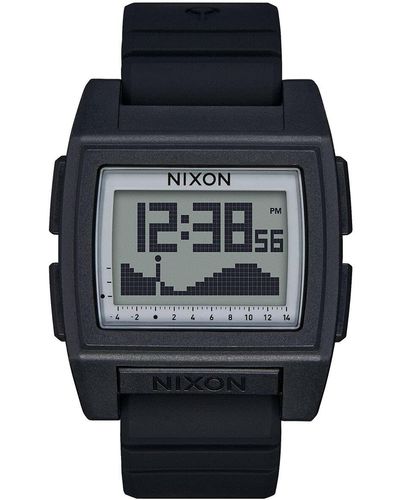 Nixon Digital Digitalmodul Uhr mit Silikon Armband A1307867-00 - Schwarz