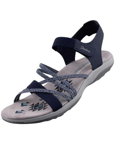 Skechers Reggae Grazer Nvy Navy S Walking Sandals 163193 - Blue