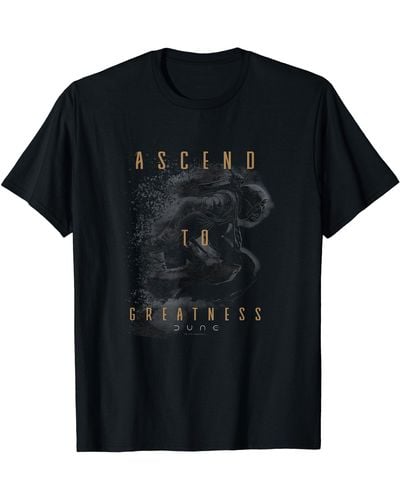 Dune Dune Ascend To Greatness Poster T-shirt - Black