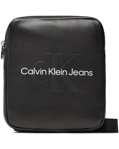 Calvin Klein Borsello Tracolla Uomo Monogram Soft Reporter 18 K50K510108 BDS Nero