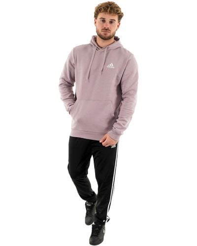 adidas Essentials Fleece Hooded Sweat - Roze