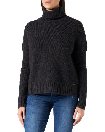 Superdry Studios Chunky ROLL Neck Pullover Sweater - Schwarz