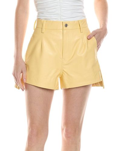 7 For All Mankind Tailored Slouch Short - Yellow