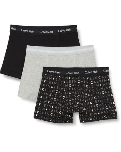 Calvin Klein Boxershorts 3p Low Rise Trunk - Zwart