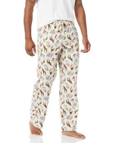 Amazon Essentials Flannel Pajama Pant - Natural