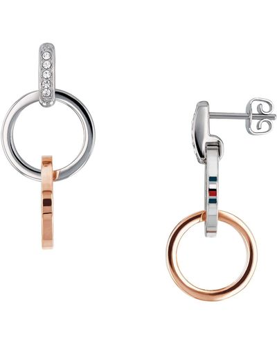 Tommy Hilfiger Jewellery Women's Stainless Steel Earrings Embellished With Crystals - 2780084 - Multicolour
